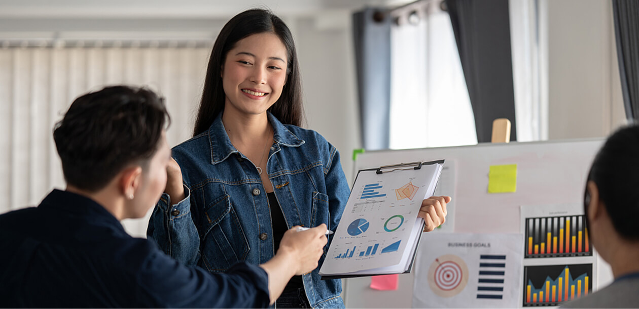 明確なキャリア開発パスと自己開発計画